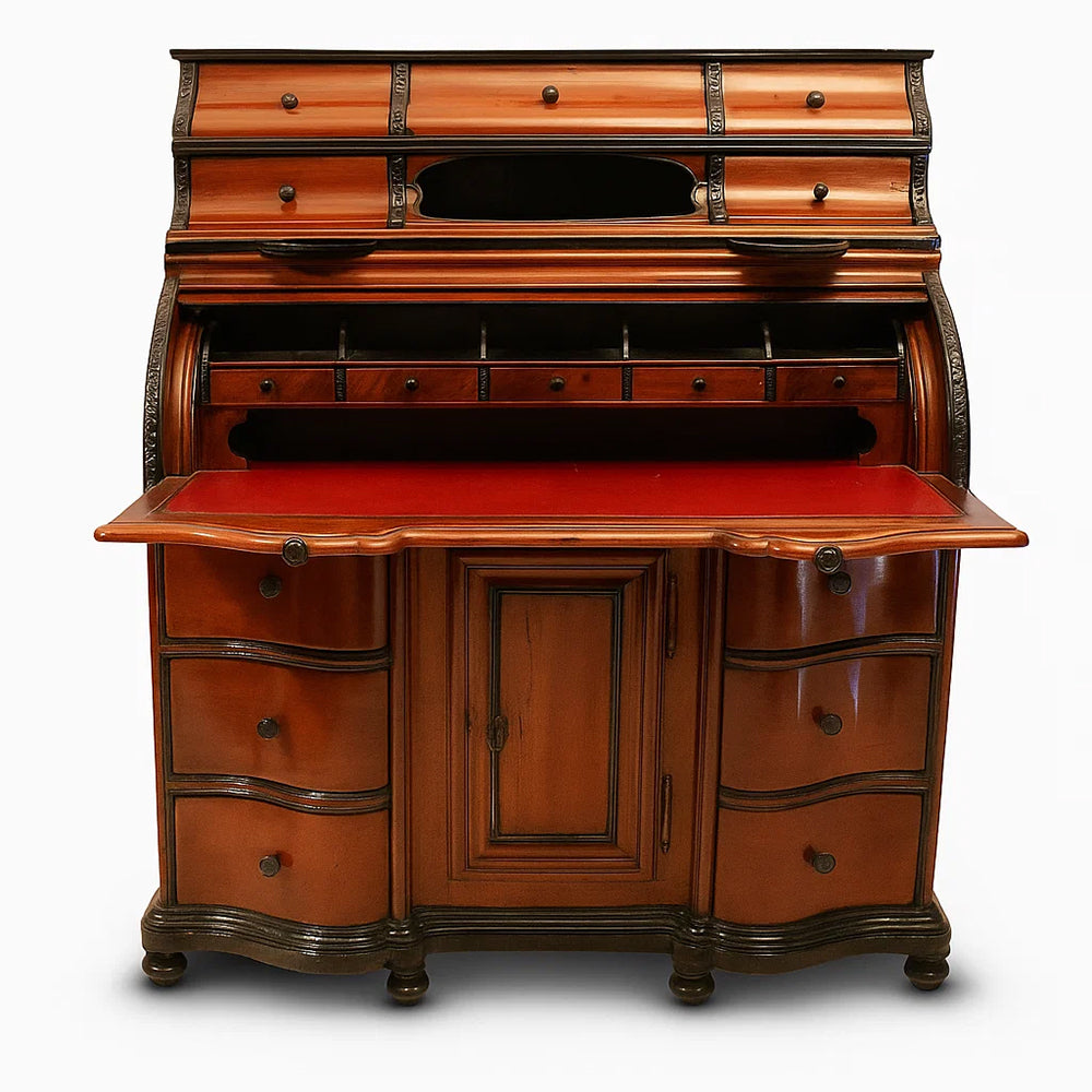 Piedmontese Cylinder Desk – Early 1900s Elegance
