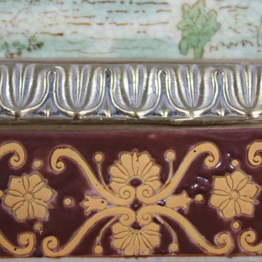 Decorative Porcelain Urn with Parrot Handles – European, 19th Century